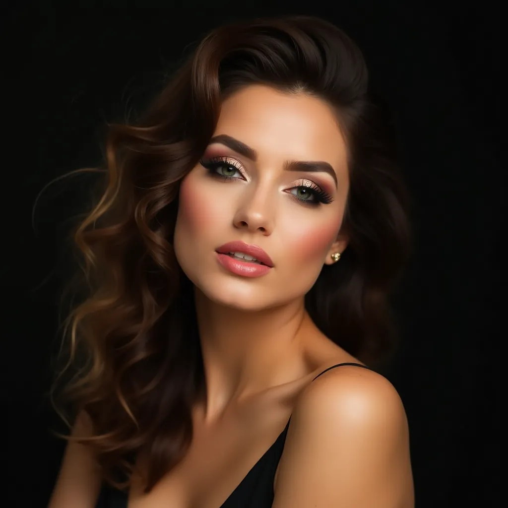 Example of a natural professional portrait on a neutral background