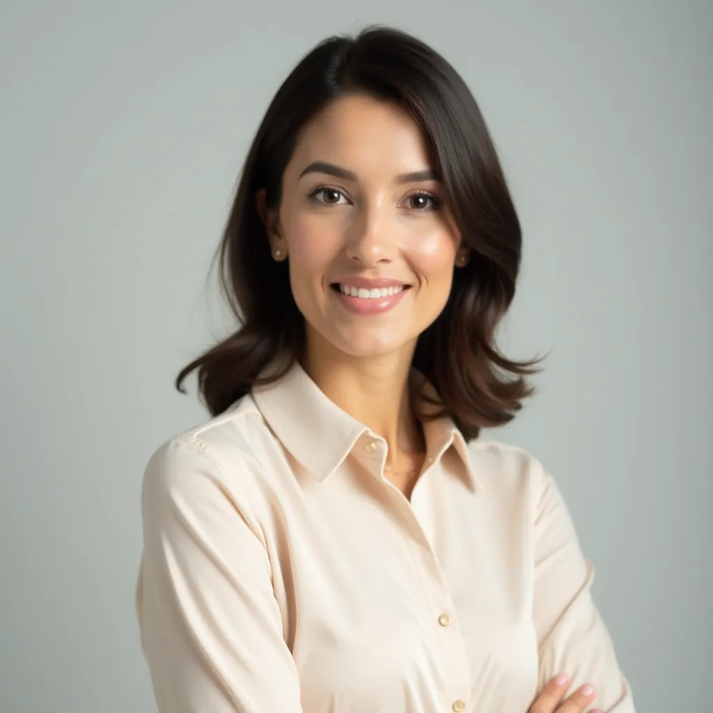 Well-lit portrait of an independent secretary