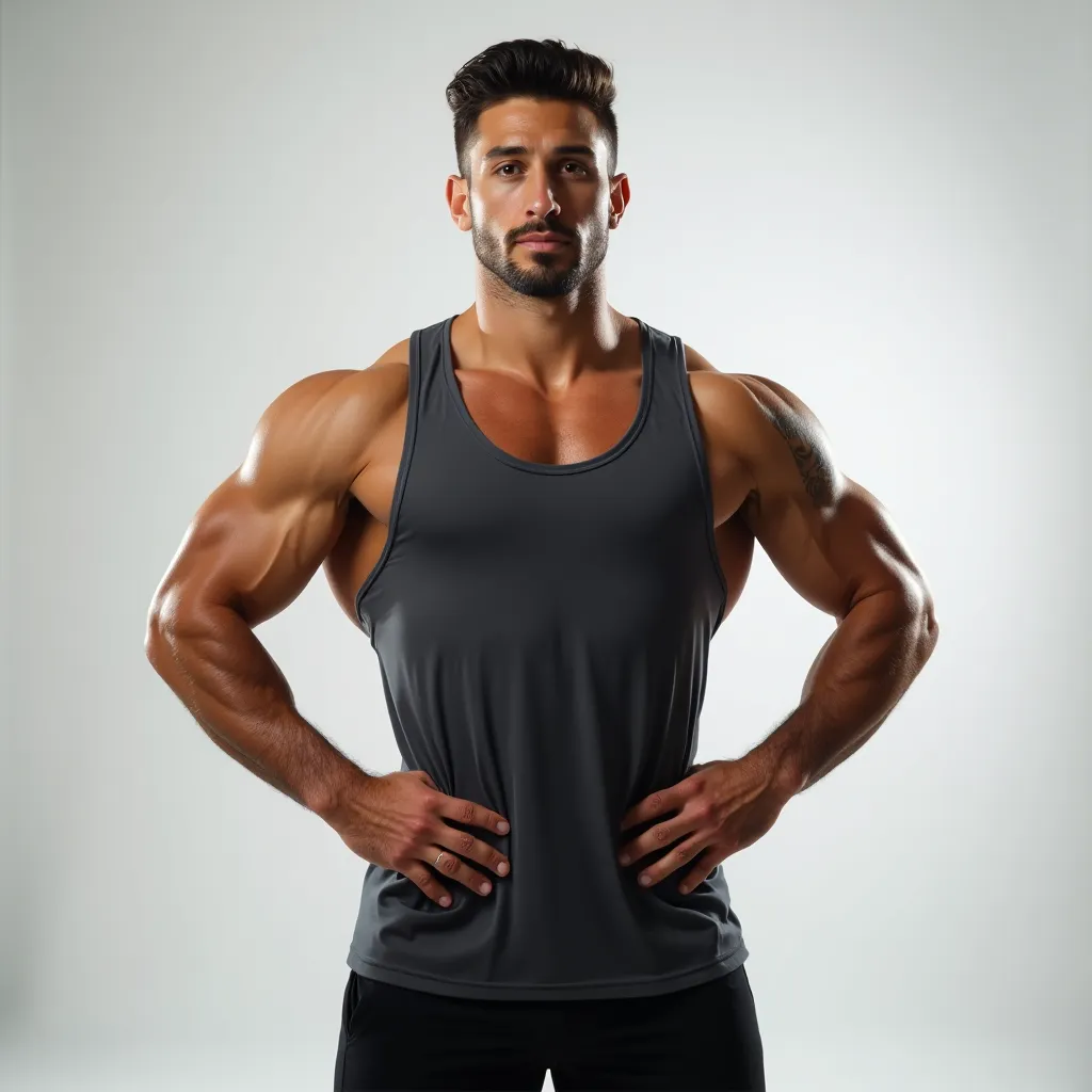 Sports coach portrait with professional lighting