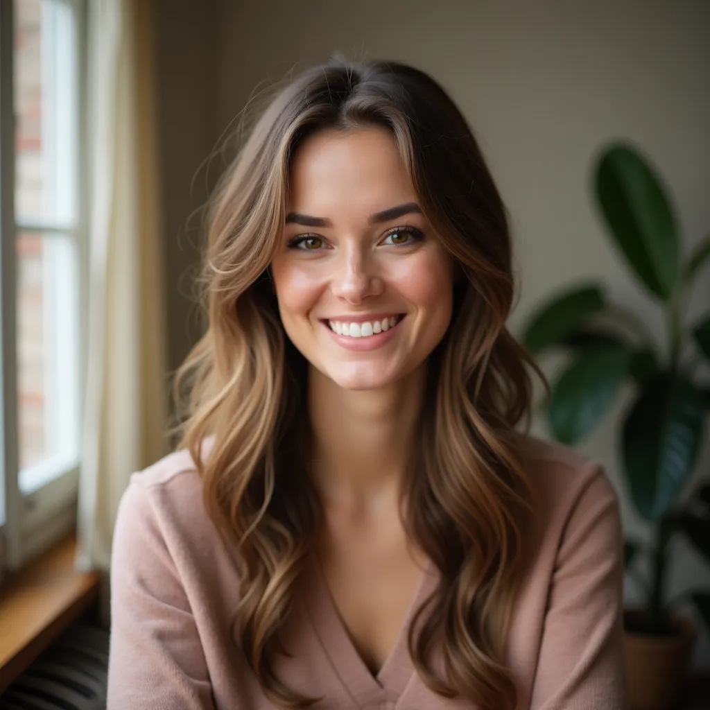 Portrait of a psychologist with a professional and simple background