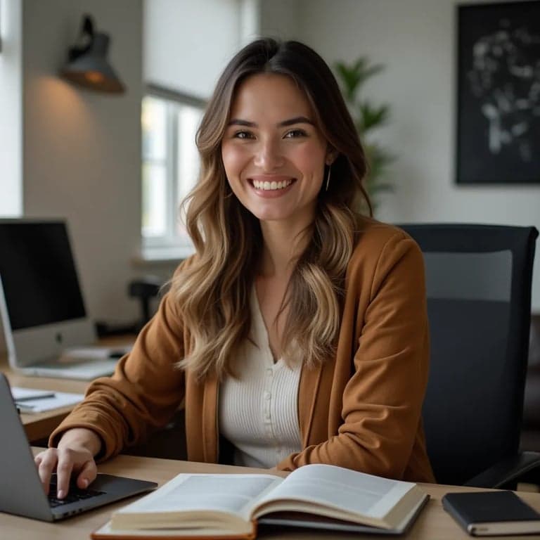 Exemple de portrait professionnel naturel sur fond neutre
