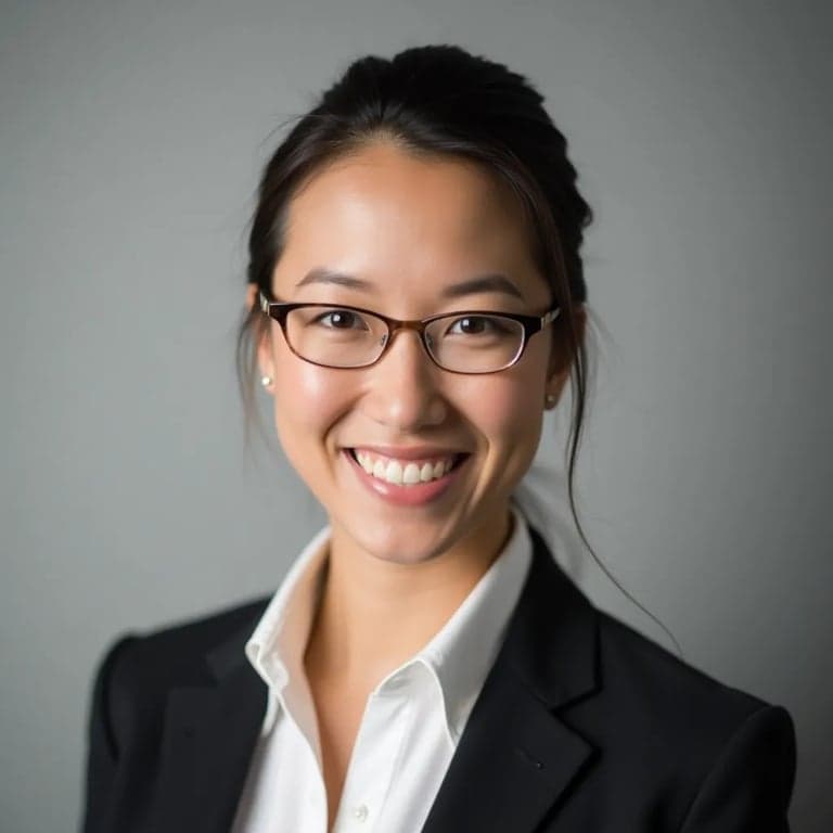 Ejemplo de retrato profesional natural con fondo neutro