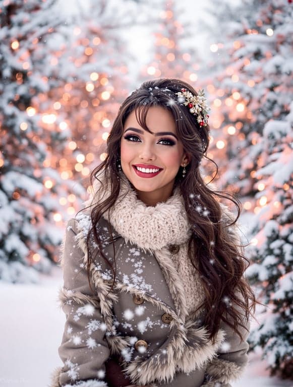 Fotos de Navidad IA y tarjetas de felicitación