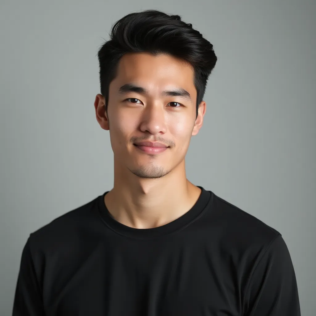 Actor posing for a professional casting photo session