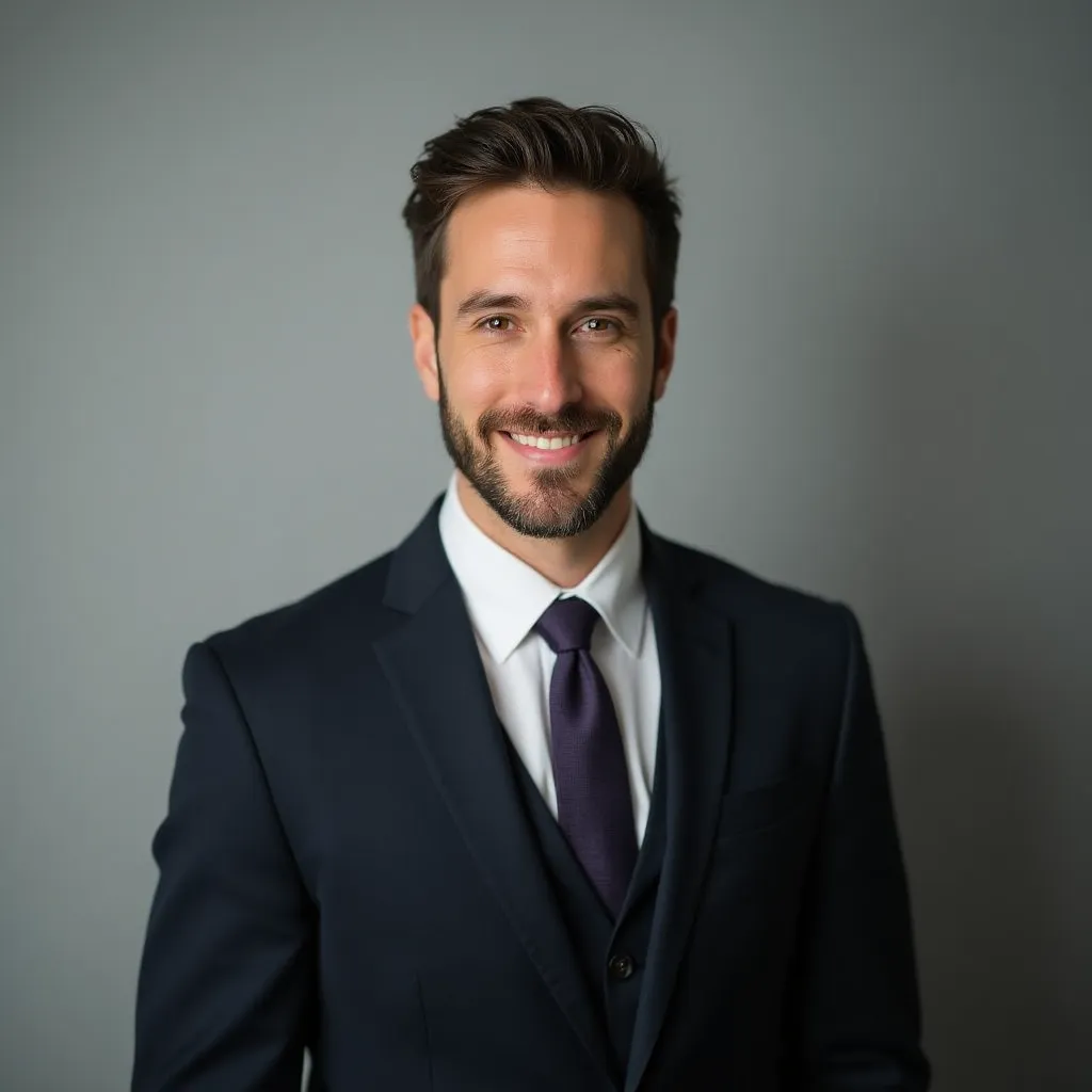 Realistic AI-generated professional portrait with ProPhoto