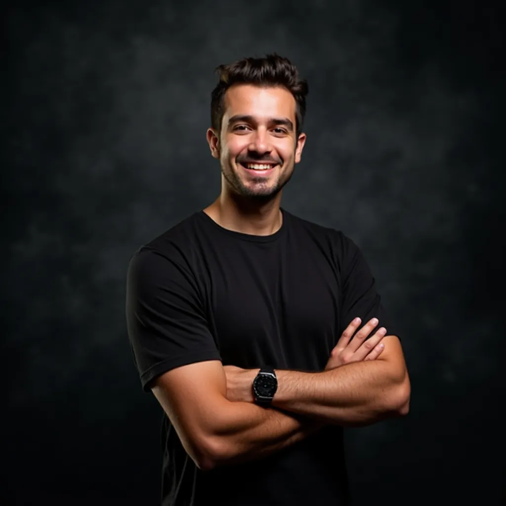 Example of a successful Bumble profile photo with a neutral background