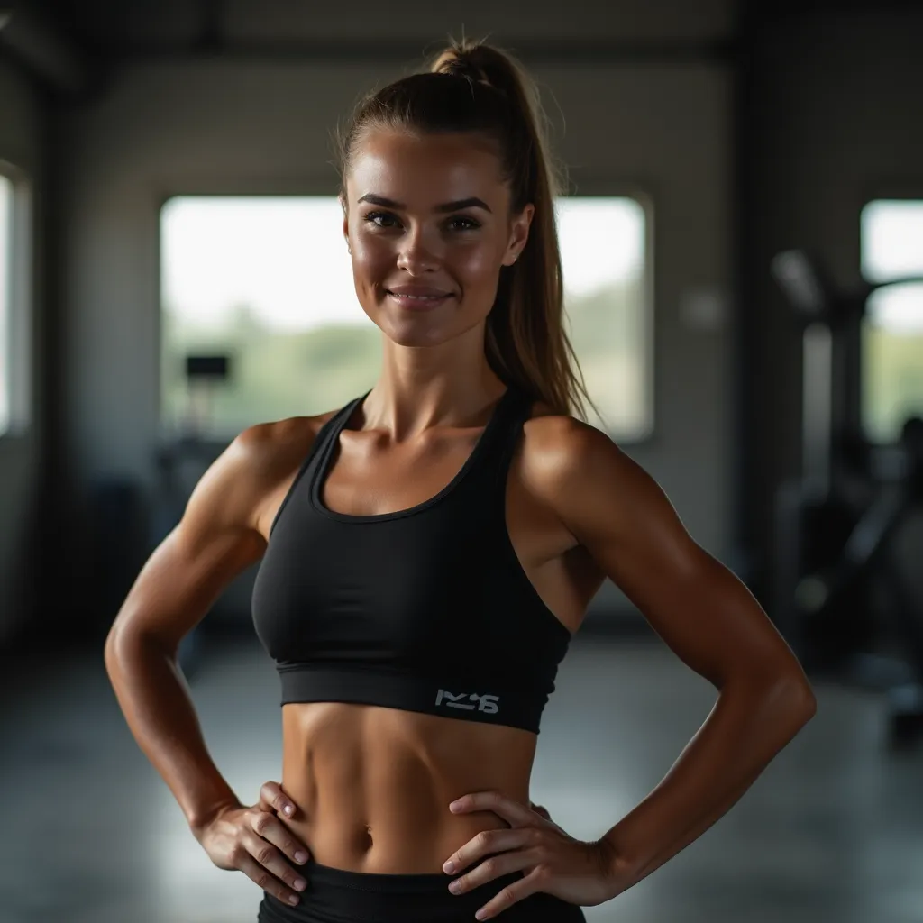 Example of a natural professional portrait on a neutral background