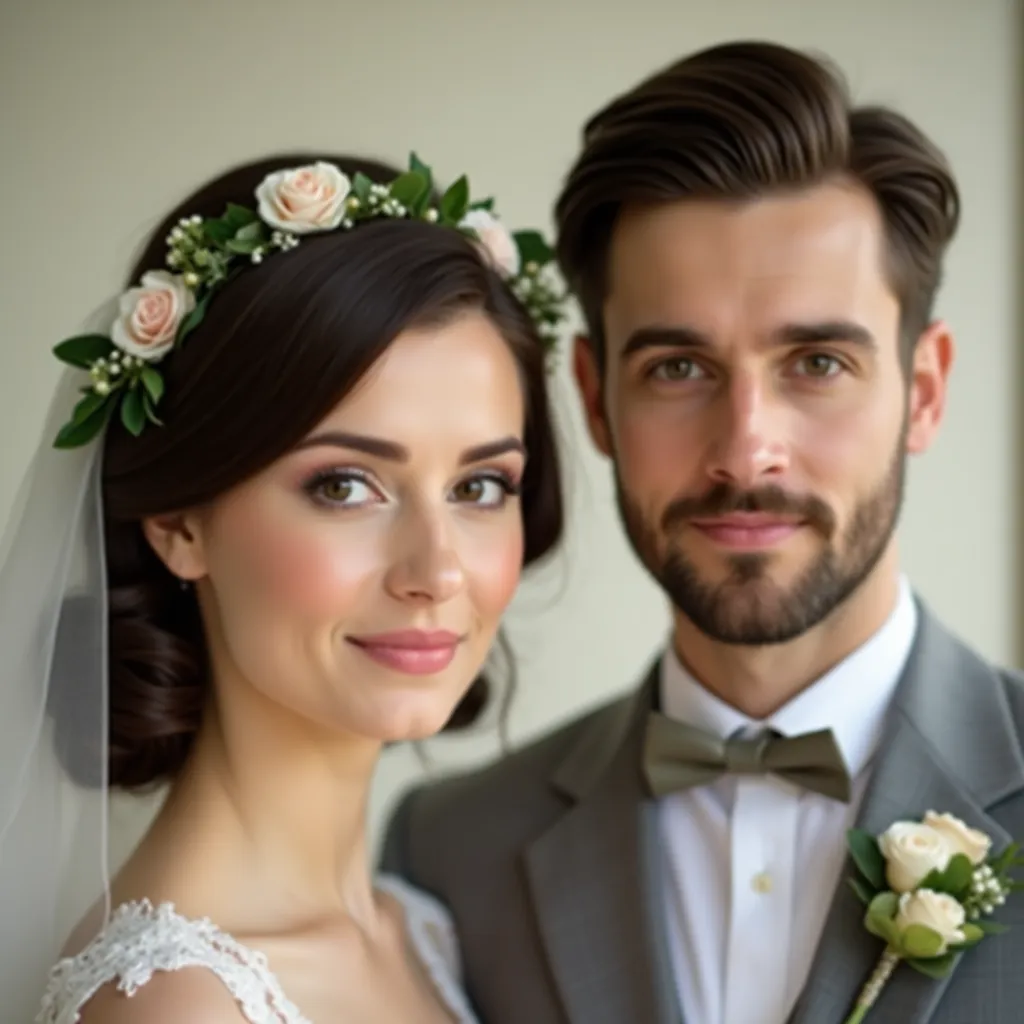 Example of a natural professional portrait on a neutral background