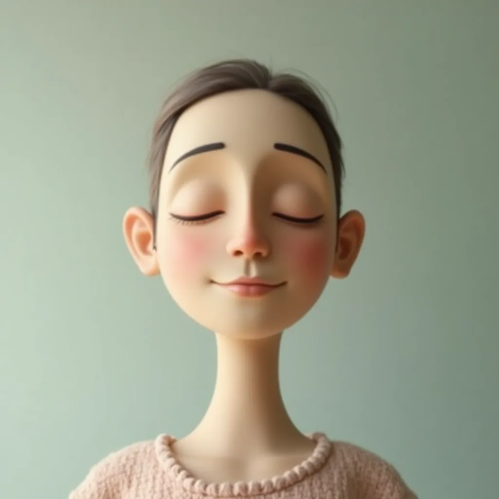 Example of a natural professional portrait on a neutral background