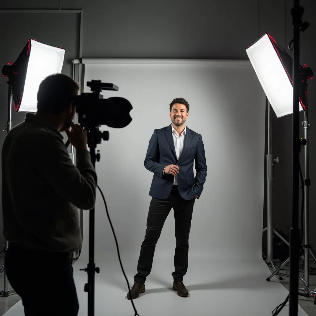 Example of a website before and after using professional photos