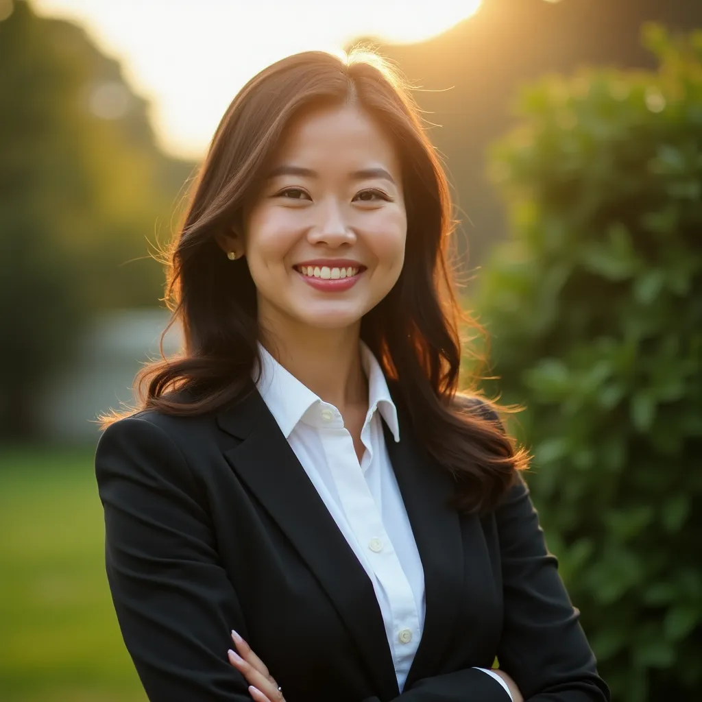 Example of a natural professional portrait on a neutral background