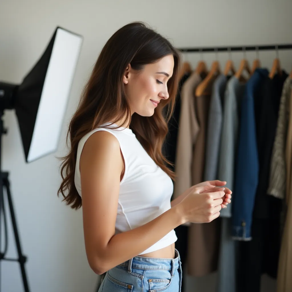 Professional photographer capturing a portrait