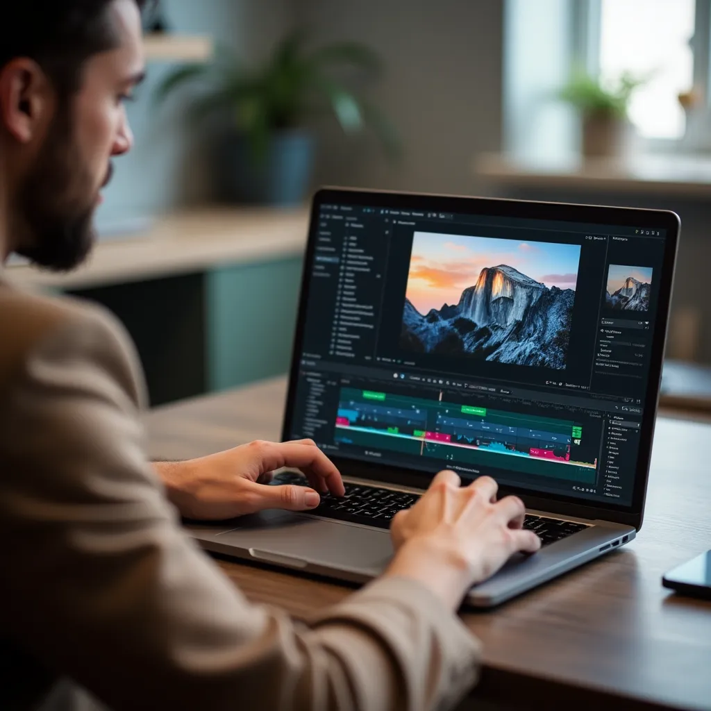 Before and after a professional photo transformation