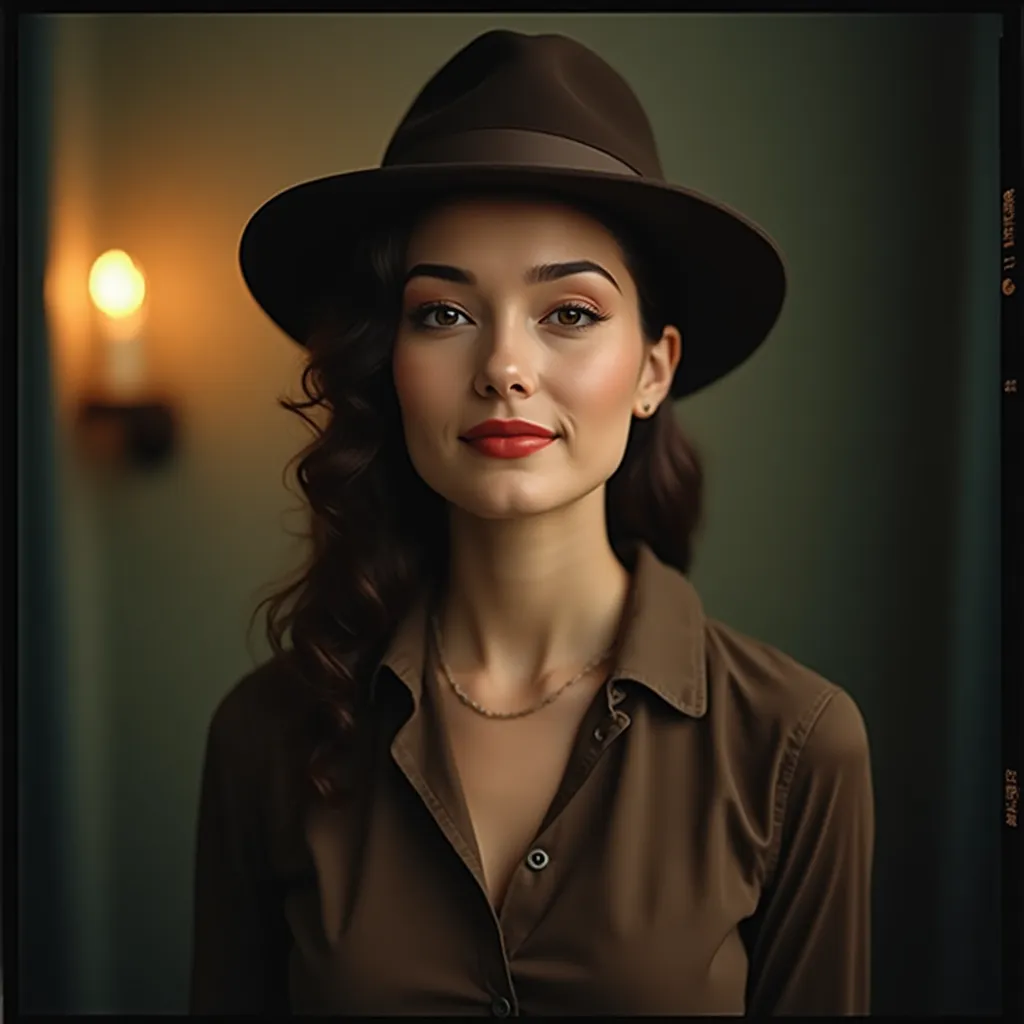 Example of a natural professional portrait on a neutral background