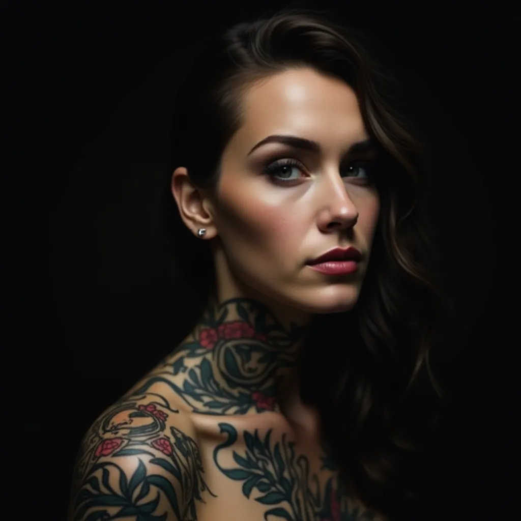 Stylized Portraits: Elegantly Highlight Your Tattoos