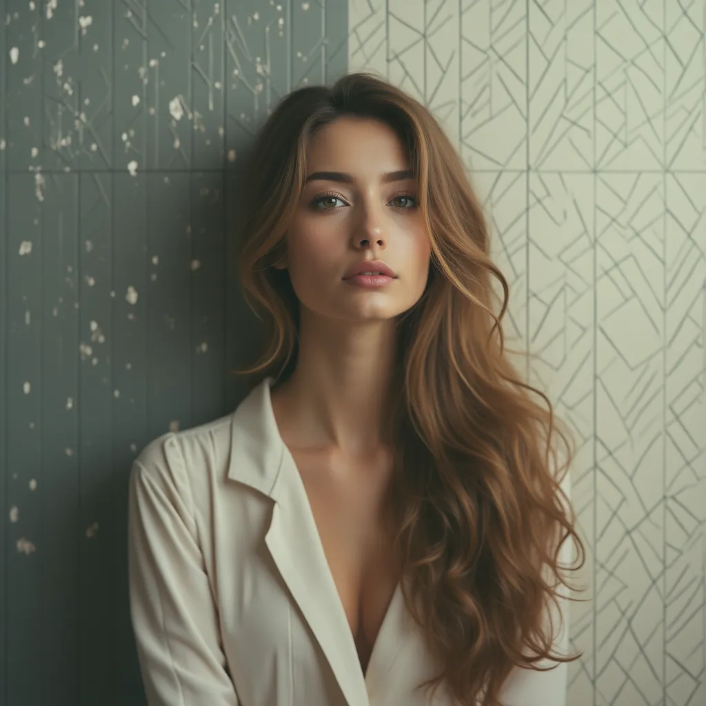 Colorful and dynamic artistic portrait