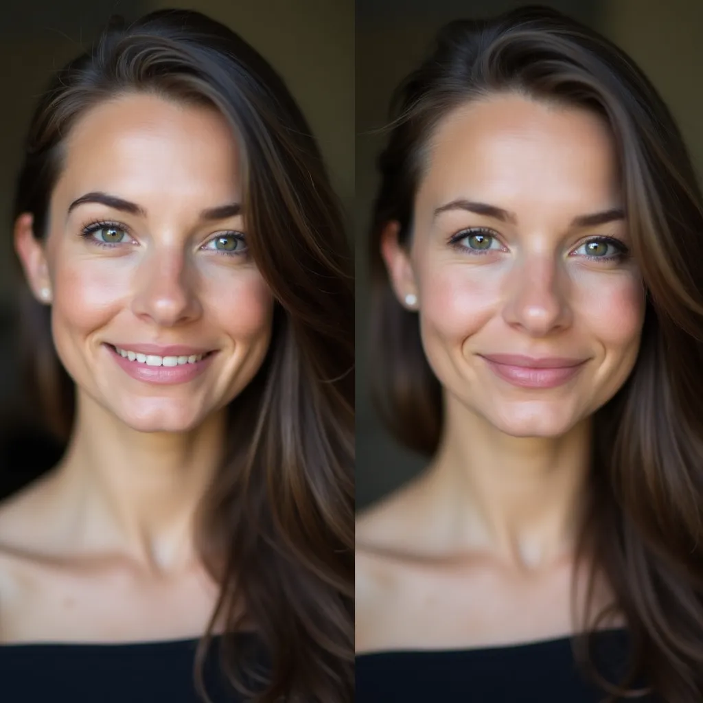 Twilight portrait with soft lighting