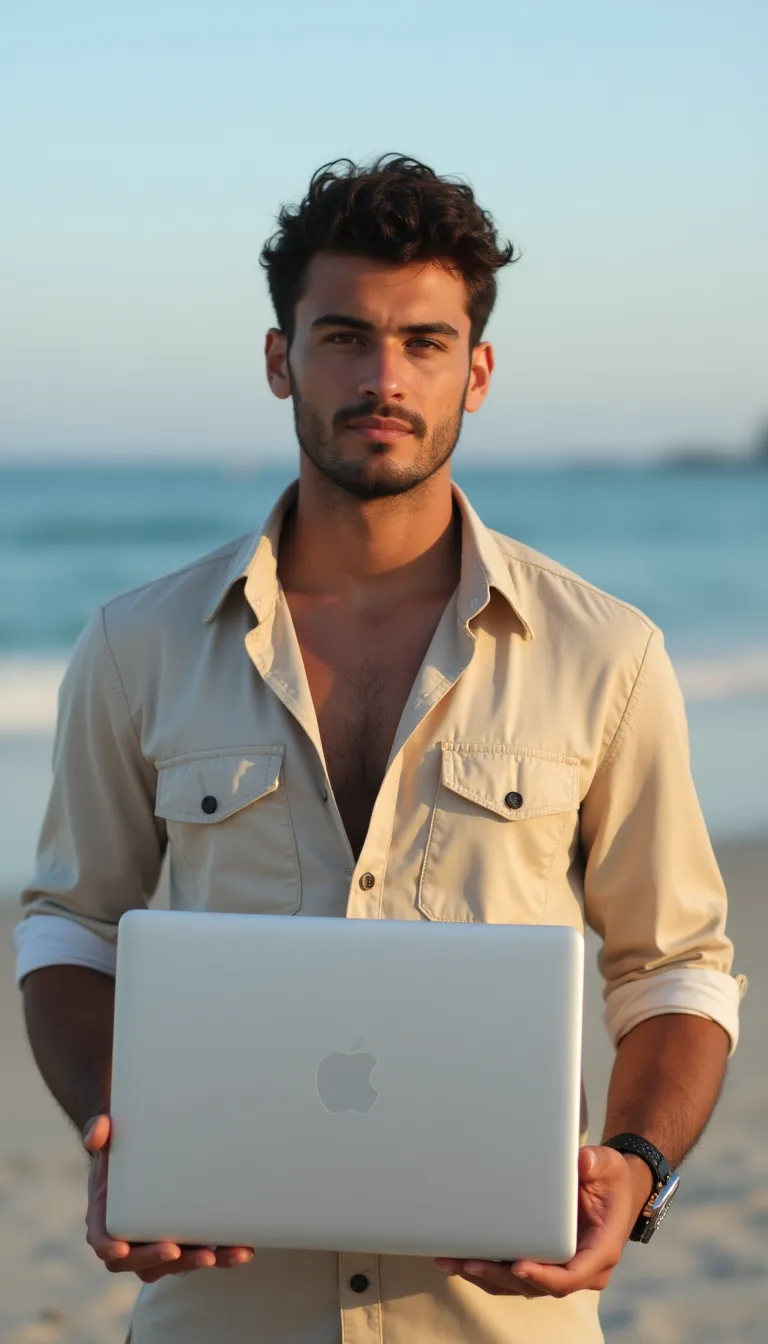 middle-eastern-man-working-on-a-laptop-at-the-beach
