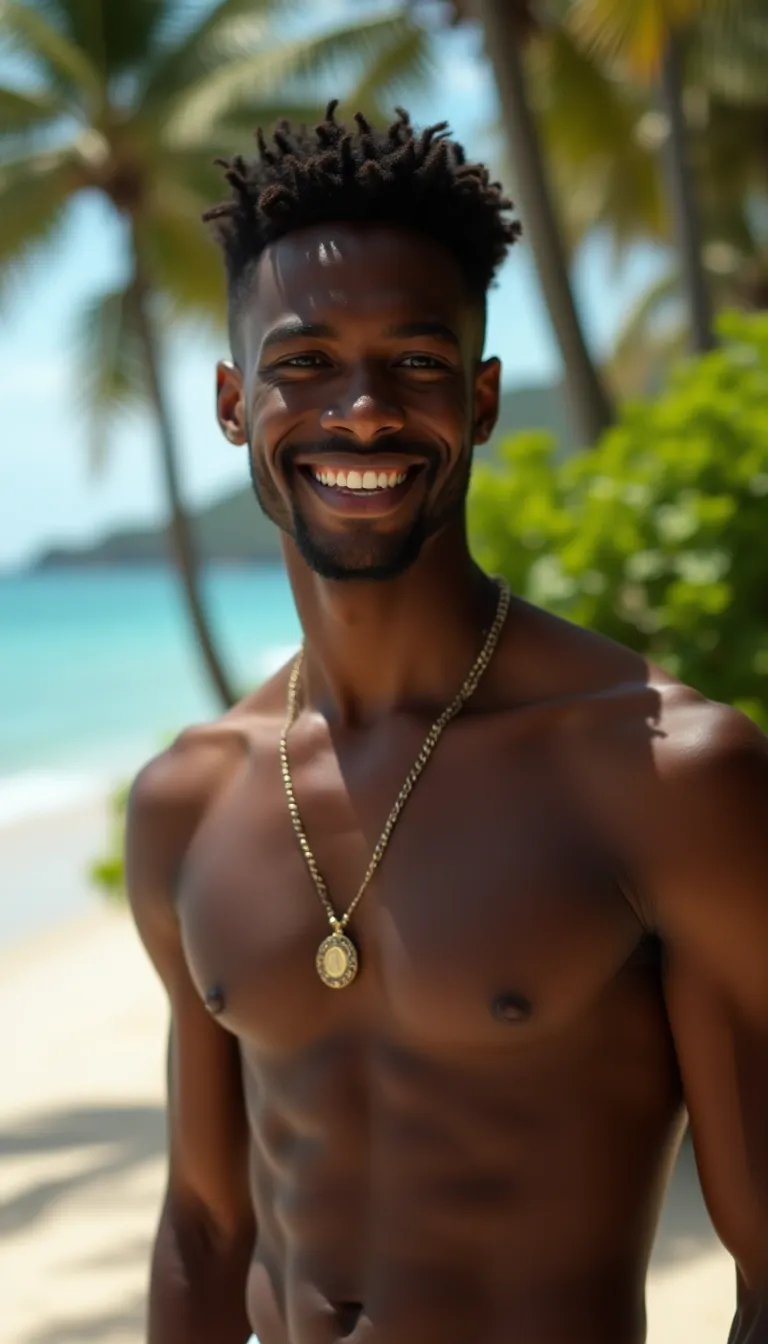 black-man-with-laptop-at-a-tropical-resort-setting