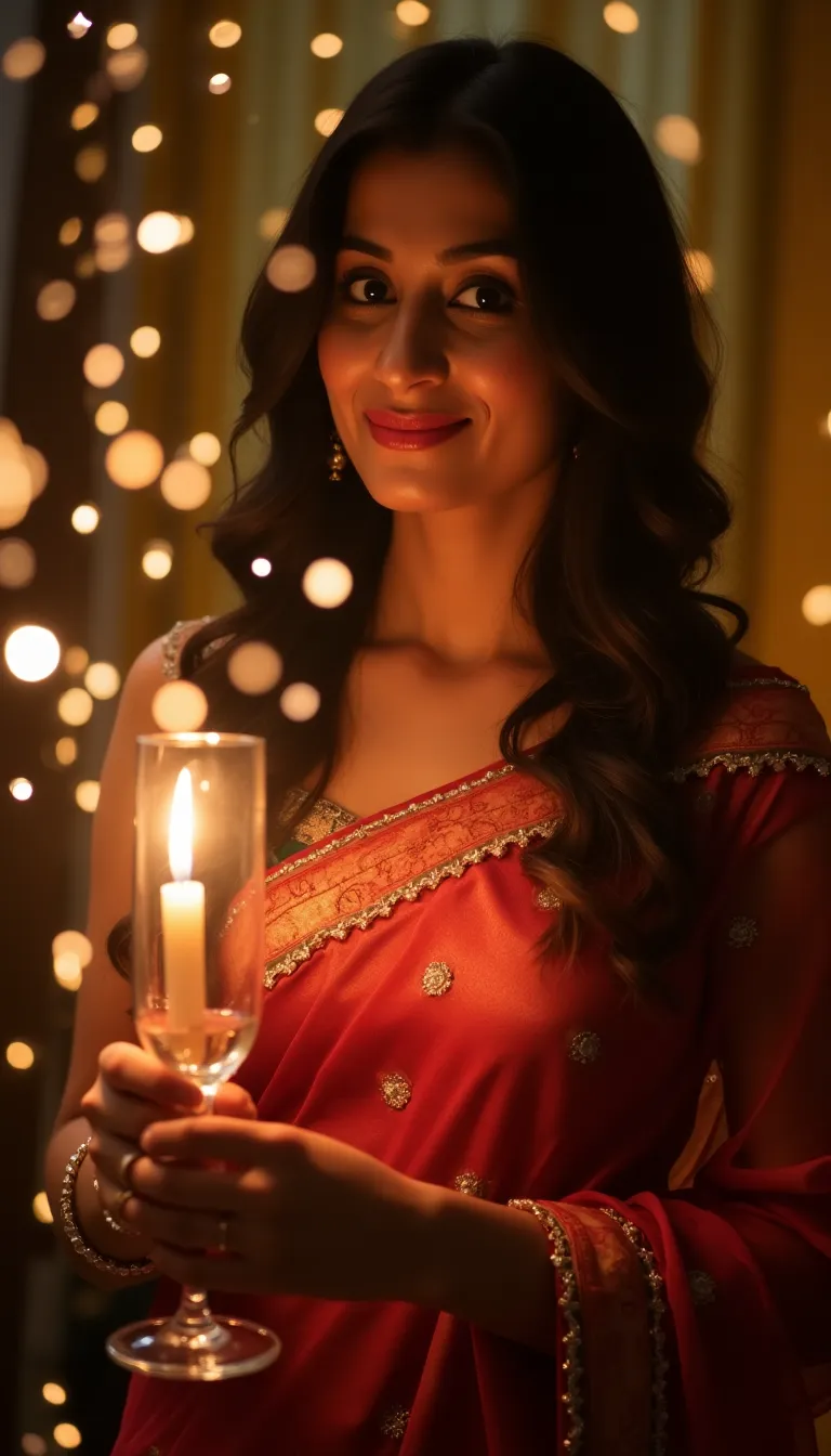 new-year-eve-south-asian-woman-in-beaded-sari-bathed-in-candlelight-holding-a-champagne-flute-confetti