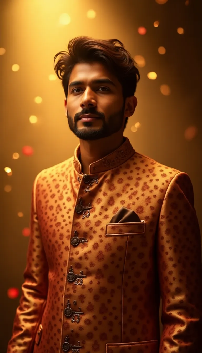 new-year-eve-south-asian-man-in-bandhgala-jacket-under-warm-gold-light-with-celebratory-confetti